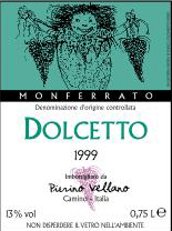 The Dolcetto wine label!